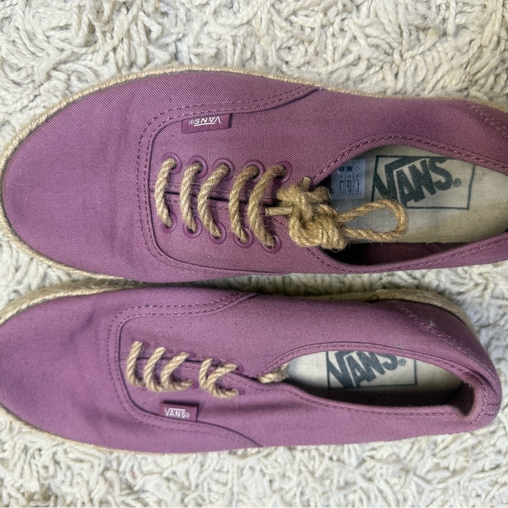 Women's Mauve and Hemp Vans